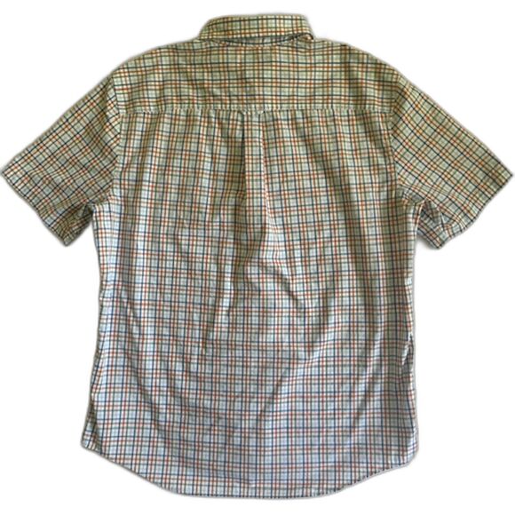 CHAPS Lot of 2 Men's SZ L SS Button Down Shirts Multi Color Checker Plaid Light - Picture 8 of 16